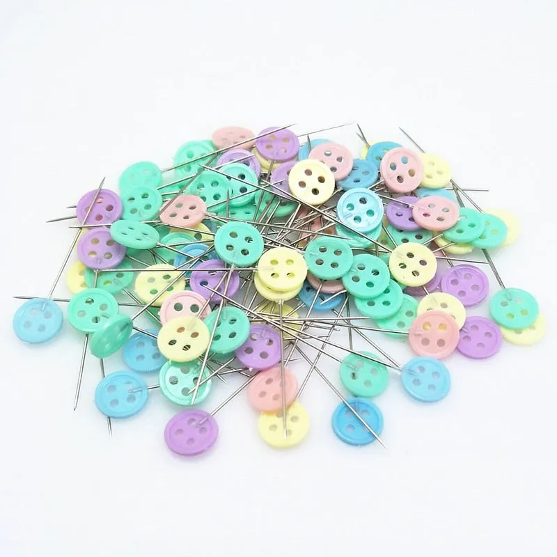 100Pcs Dressmaking Pins Embroidery Patchwork Pins Accessories Tools