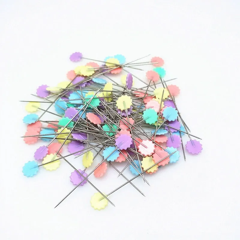 100Pcs Dressmaking Pins Embroidery Patchwork Pins Accessories Tools
