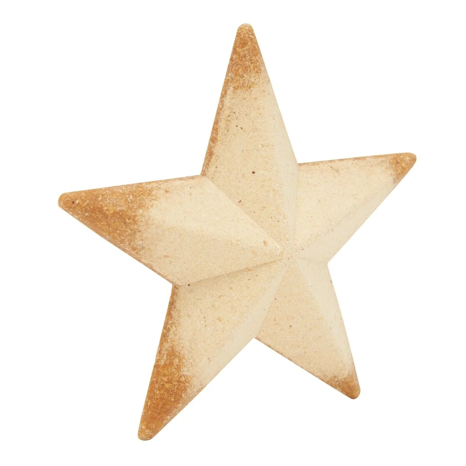12 Pack Unfinished 3D Wood Stars for Crafts, Ornaments, 4.5x4.5x1 in