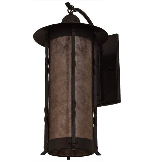 12"W Cilindro Dorchester Rustic Lodge Sconce