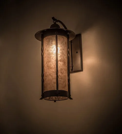 12"W Cilindro Dorchester Rustic Lodge Sconce