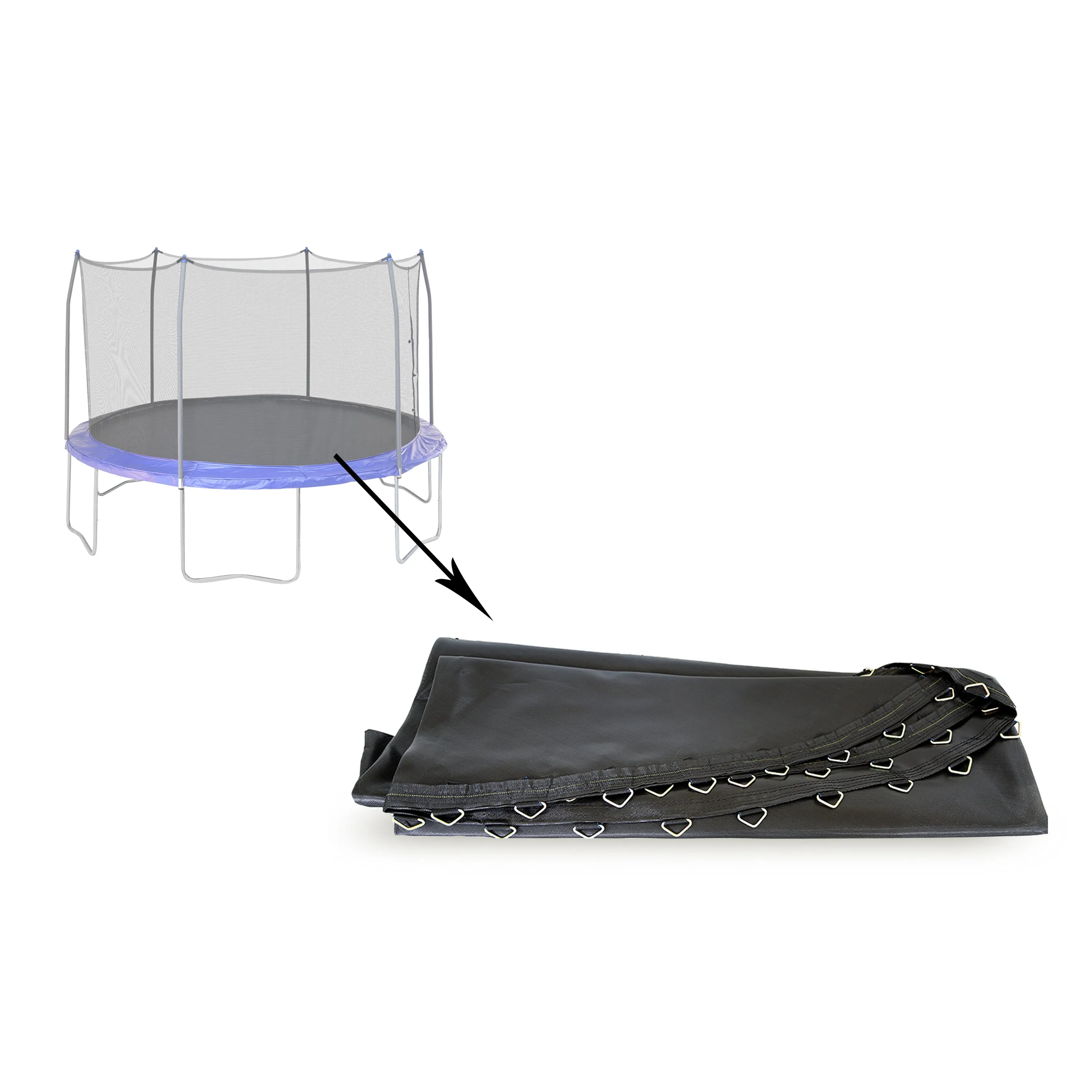 13' Round Jump Mat w/72 V-Rings