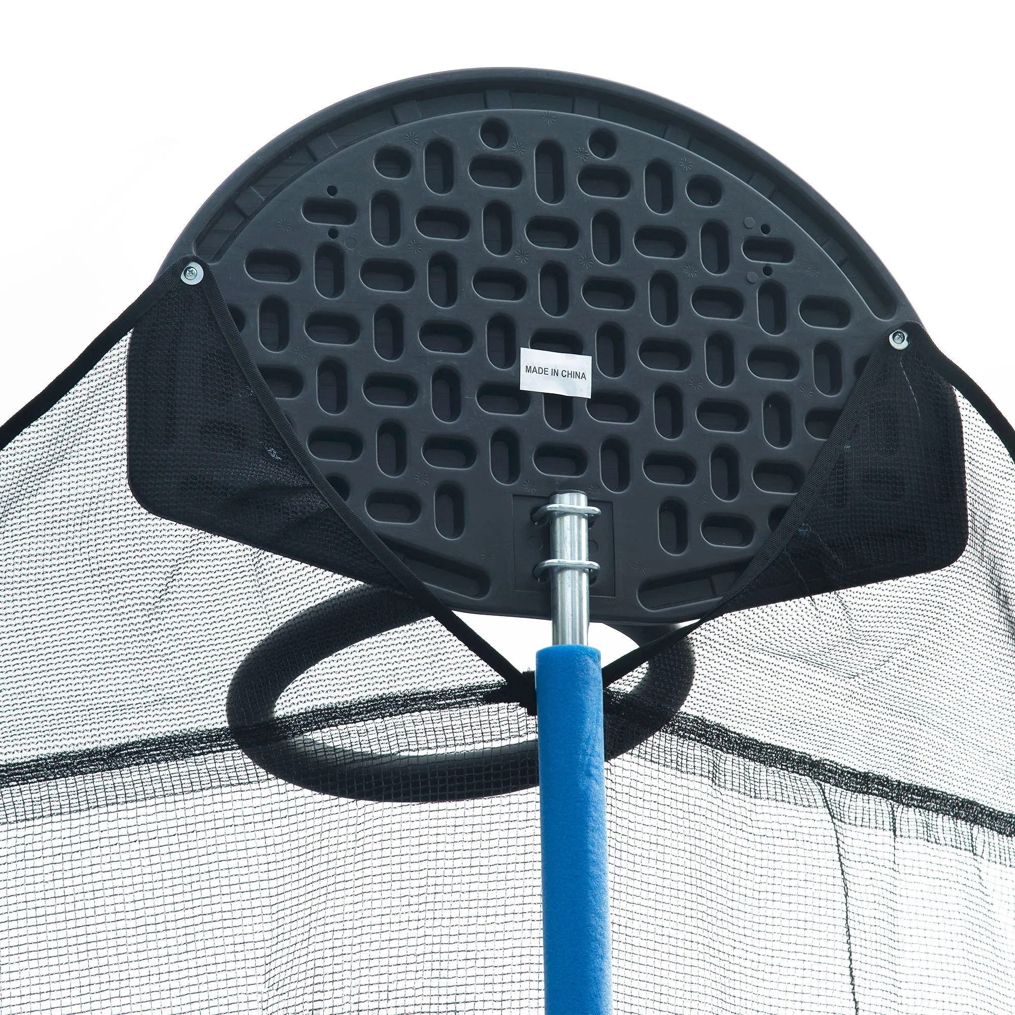 14Ft Trampoline For Adults & Kids With Basketball Hoop, Outdoor Trampolines With Ladder And Safety Enclosure Net For Kids And Adults - Blue by Couch.com