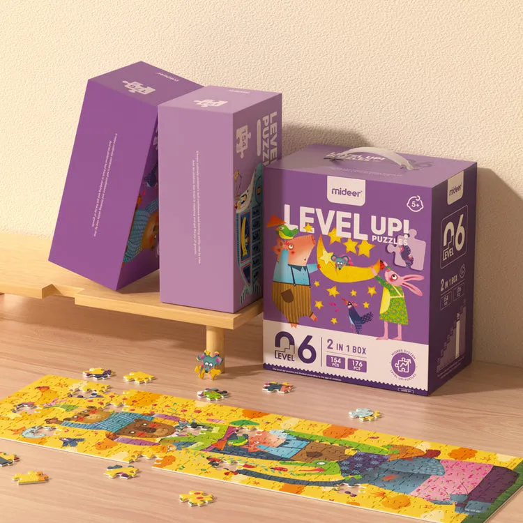 2-in-1 Level Up Puzzles: Level 6 World Imagination