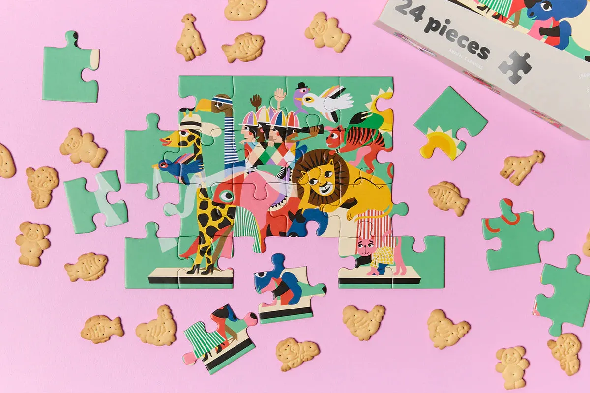 24 Piece Kids Puzzle - Animal Carnival