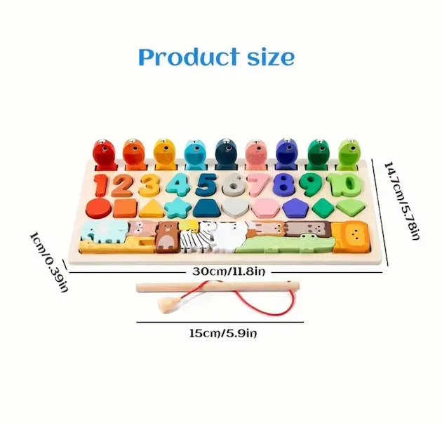 4 in 1 wooden puzzle