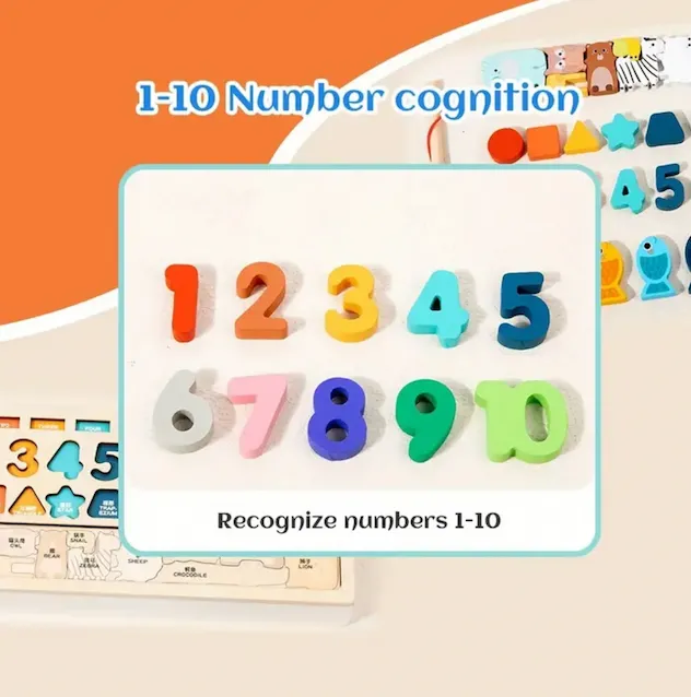 4 in 1 wooden puzzle