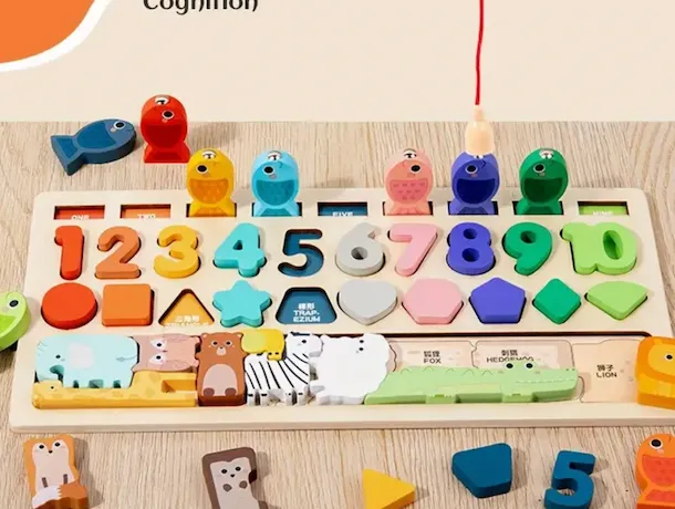 4 in 1 wooden puzzle