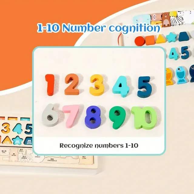 4 in 1 wooden puzzle