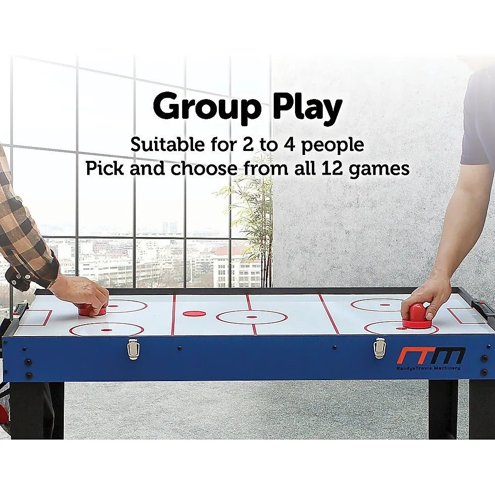 4FT 12-in-1 Combo Games Tables Foosball Soccer Basketball Hockey Pool Table Tennis