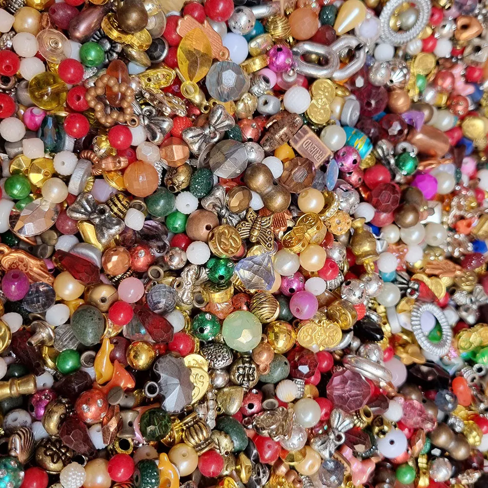 500 Grams Pack, Acrylic Colorful Mix Crafts Beads