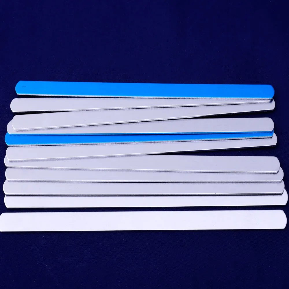 5pcs about 5*3/8 tibetara aluminum Long strip shape Stamping Blanks Custom Bracelet DIY Jewelry, 18 Gauges
