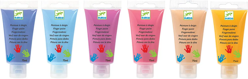 6 Sweet Finger Paint Tube Set