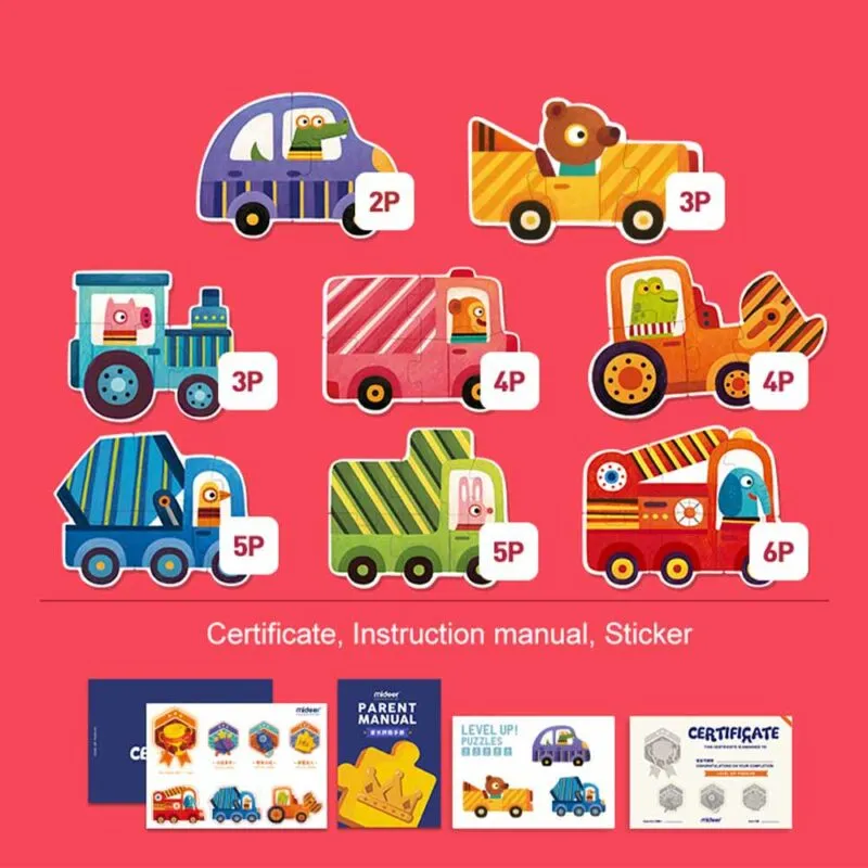 8-in-1 Level Up Puzzles: Level 1 Cars