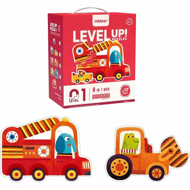 8-in-1 Level Up Puzzles: Level 1 Cars