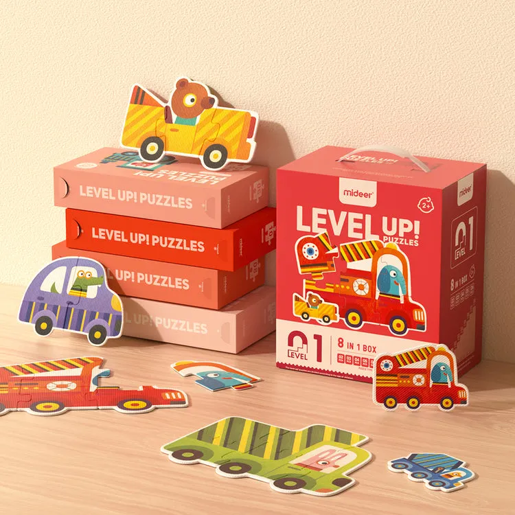 8-in-1 Level Up Puzzles: Level 1 Cars
