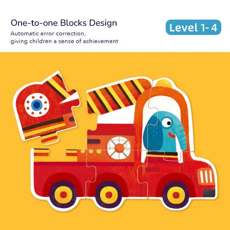 8-in-1 Level Up Puzzles: Level 1 Cars
