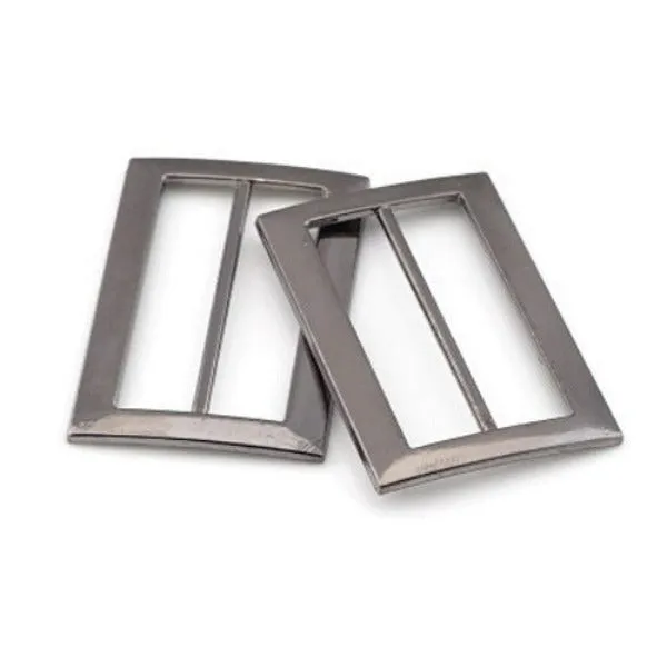 Adjustable Metal Buckle For Poly Strapping, Black Center Bar Buckle 4pc