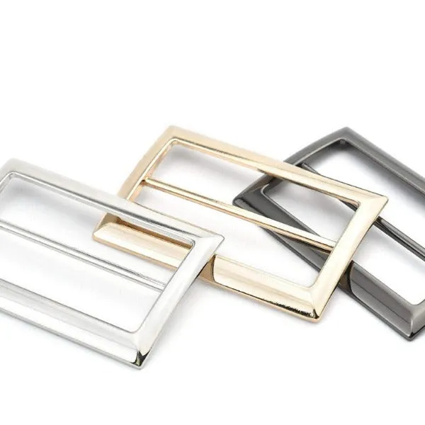 Adjustable Metal Buckle For Poly Strapping, Black Center Bar Buckle 4pc