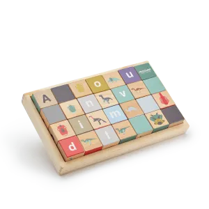 Alphabet blocks dino