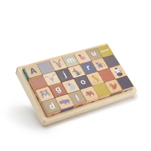 Alphabet blocks wild animals