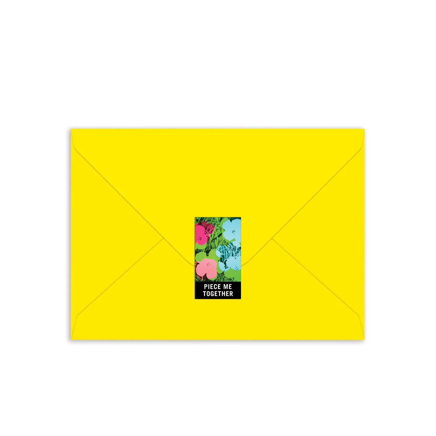 Andy Warhol Flowers Greeting Card Puzzle