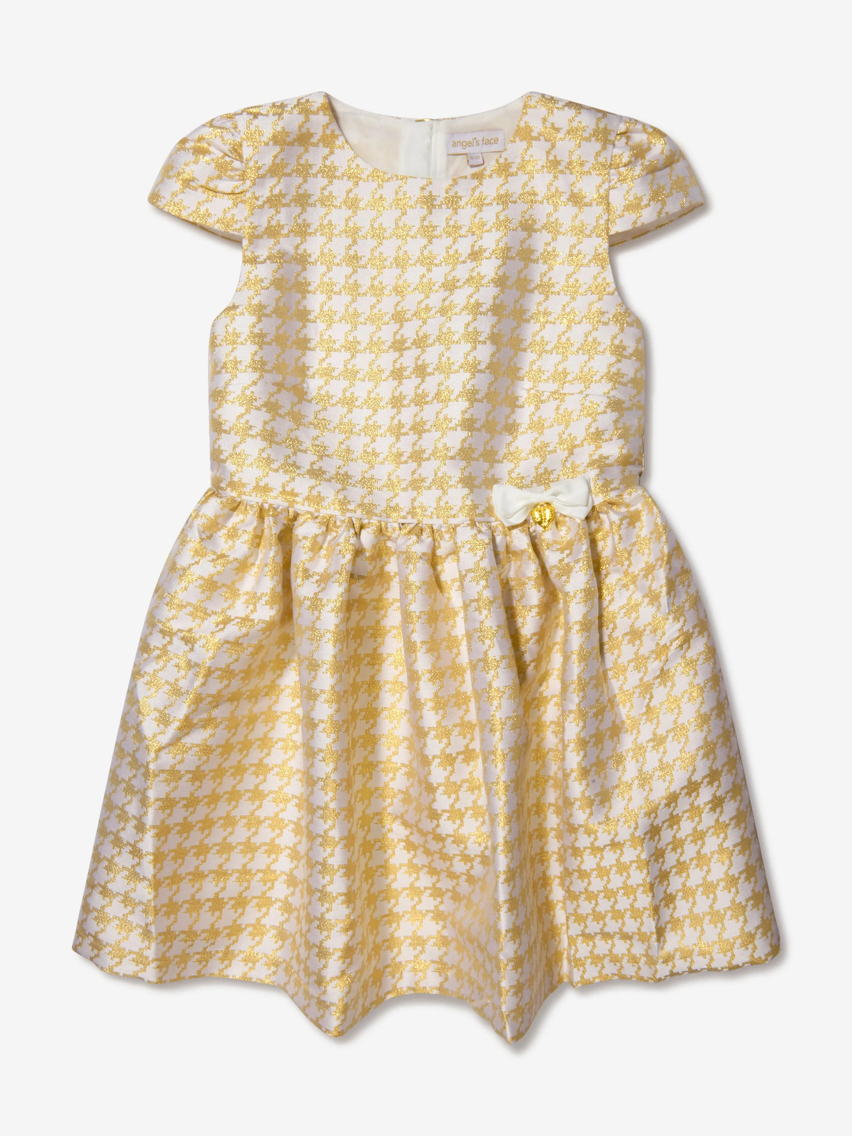 Angels Face Girls Chess Houndstooth Dress