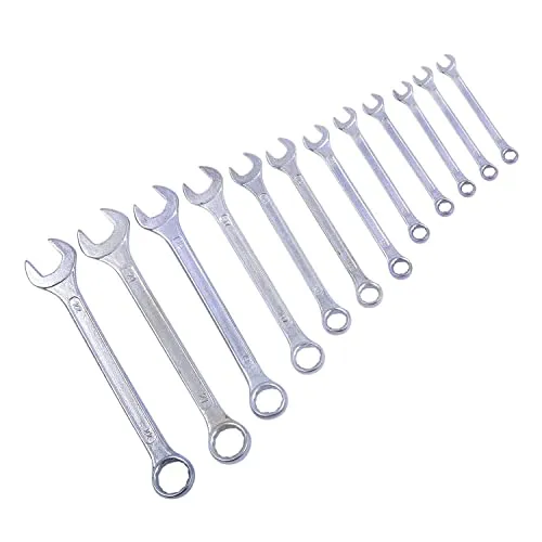 Asian Paints TruCare 12-in-1 Pcs Combination Jaw Spanners Wrench Set | Carbon Steel with Rust & Corrosion Resistant Chrome Plating & Satin Finish | Multipurpose Combination Tool Kit | IS: 2028:2004
