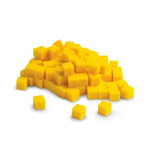 Base Ten Units 100pc Yellow Plastic
