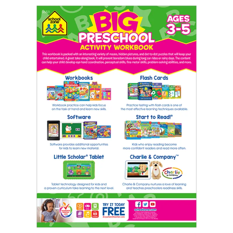 Big Preschool Activity Workbook
