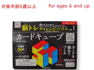 Brain Training Challenge Puzzle Card Cubes