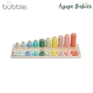 Bubble Wooden Numbers & Blocks Counting Set