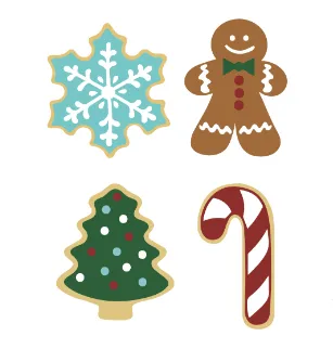 CHRISTMAS COOKIE DOG TOYS