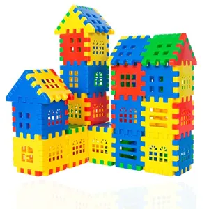 Chuntian Interlocking Building Blocks Toys for Kids - Toddlers Building Blocks Educational Toys Set 70 PCS 54F