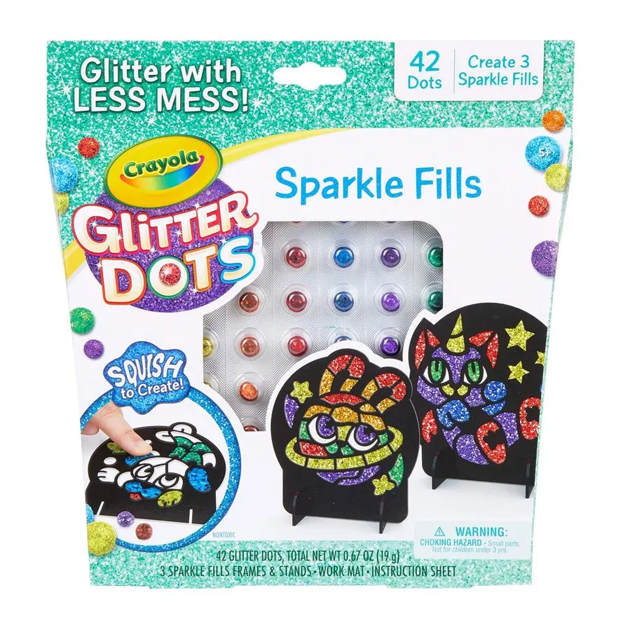 Crayola GLITTER DOTS,GLITTER FILLS