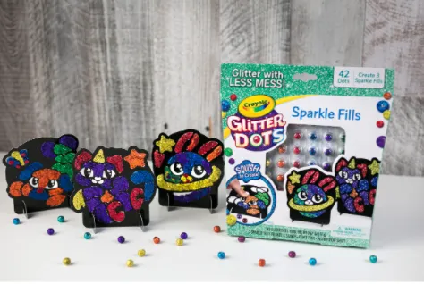 Crayola GLITTER DOTS,GLITTER FILLS