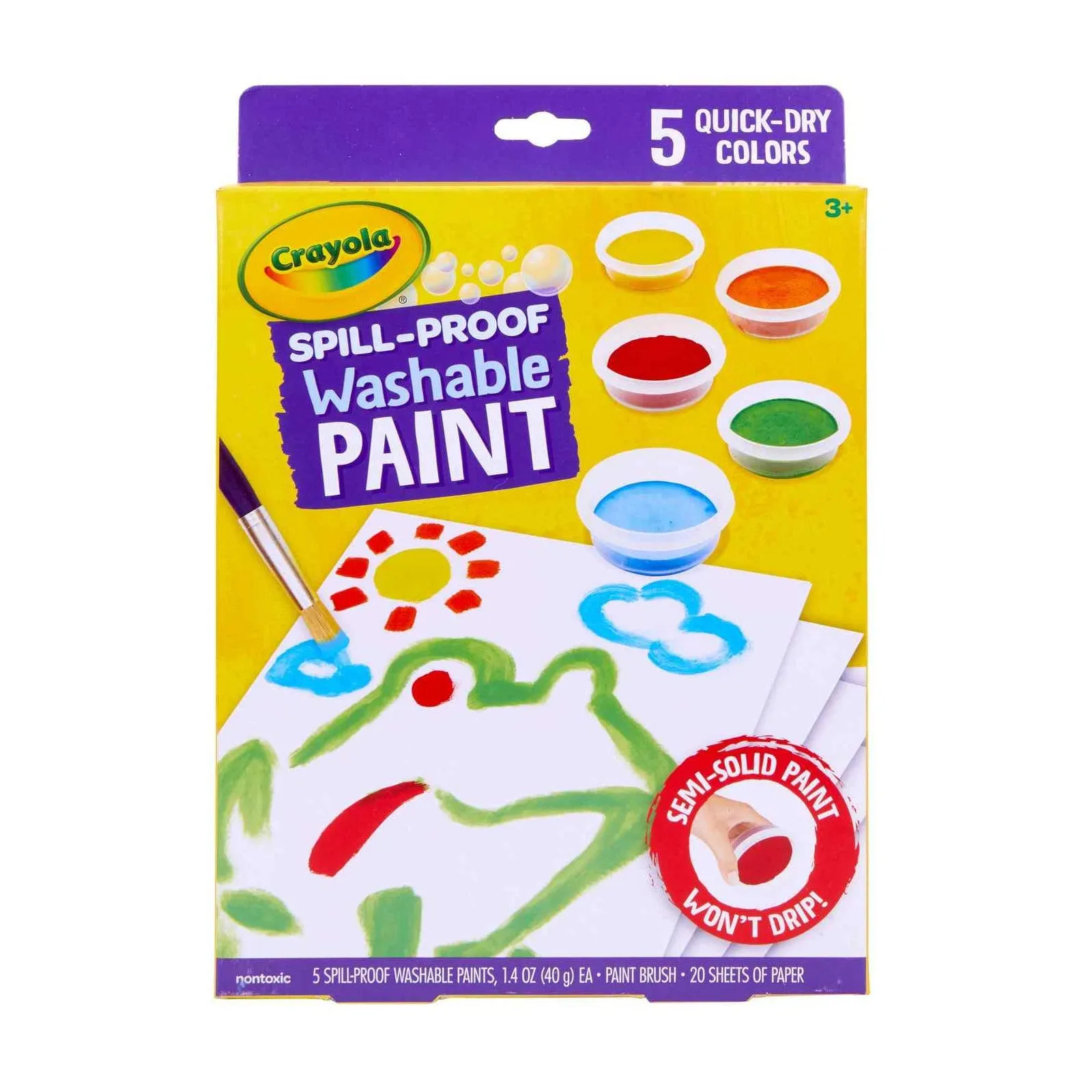 Crayola Spill Proof Washable Paint
