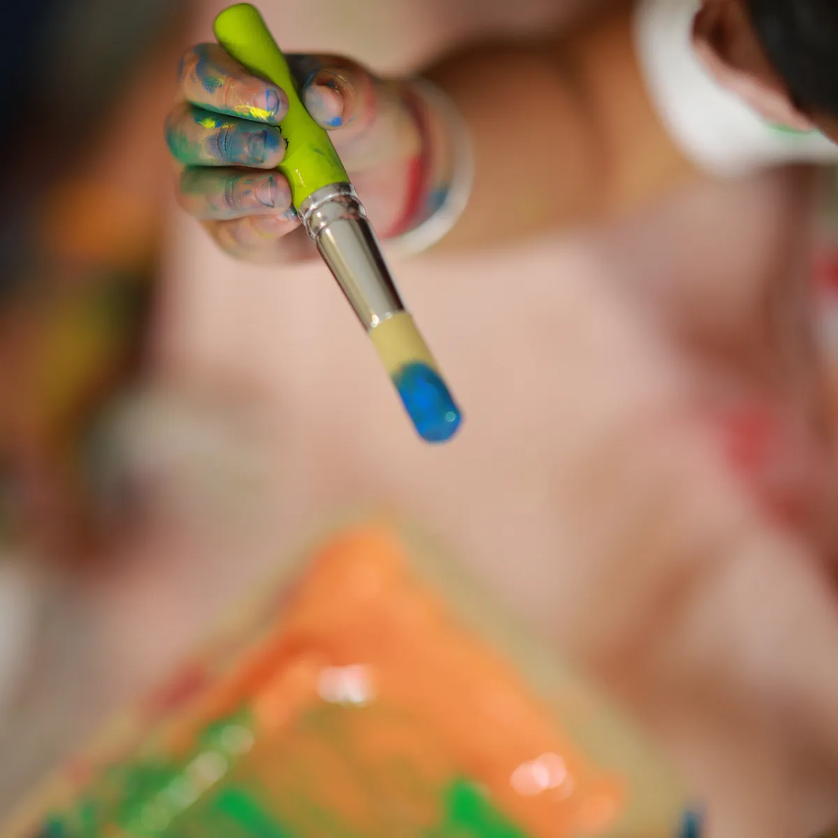 Dabble Painting set | Finger Paints   Chubby Brushes