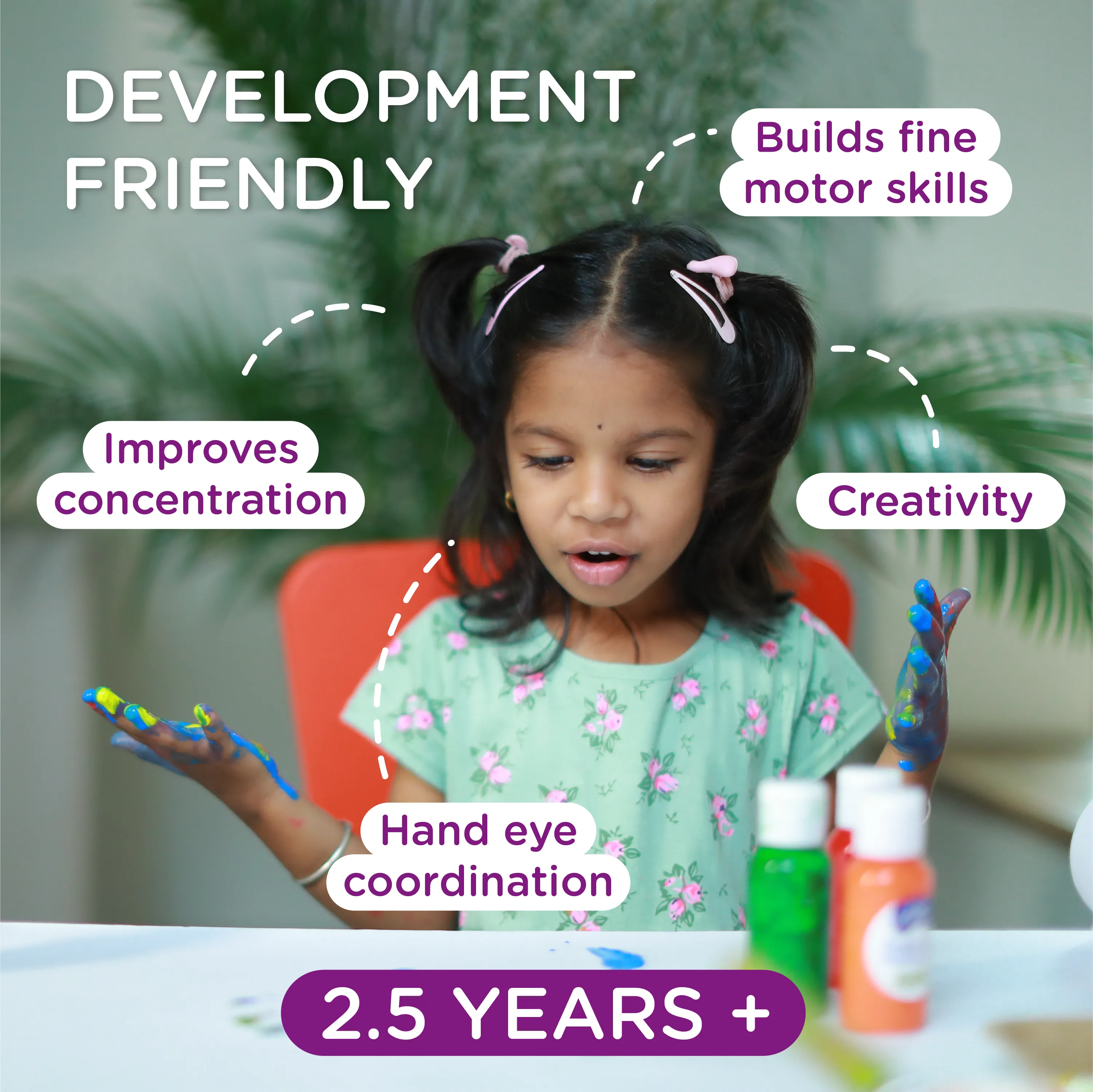 Dabble Playart Finger Paints