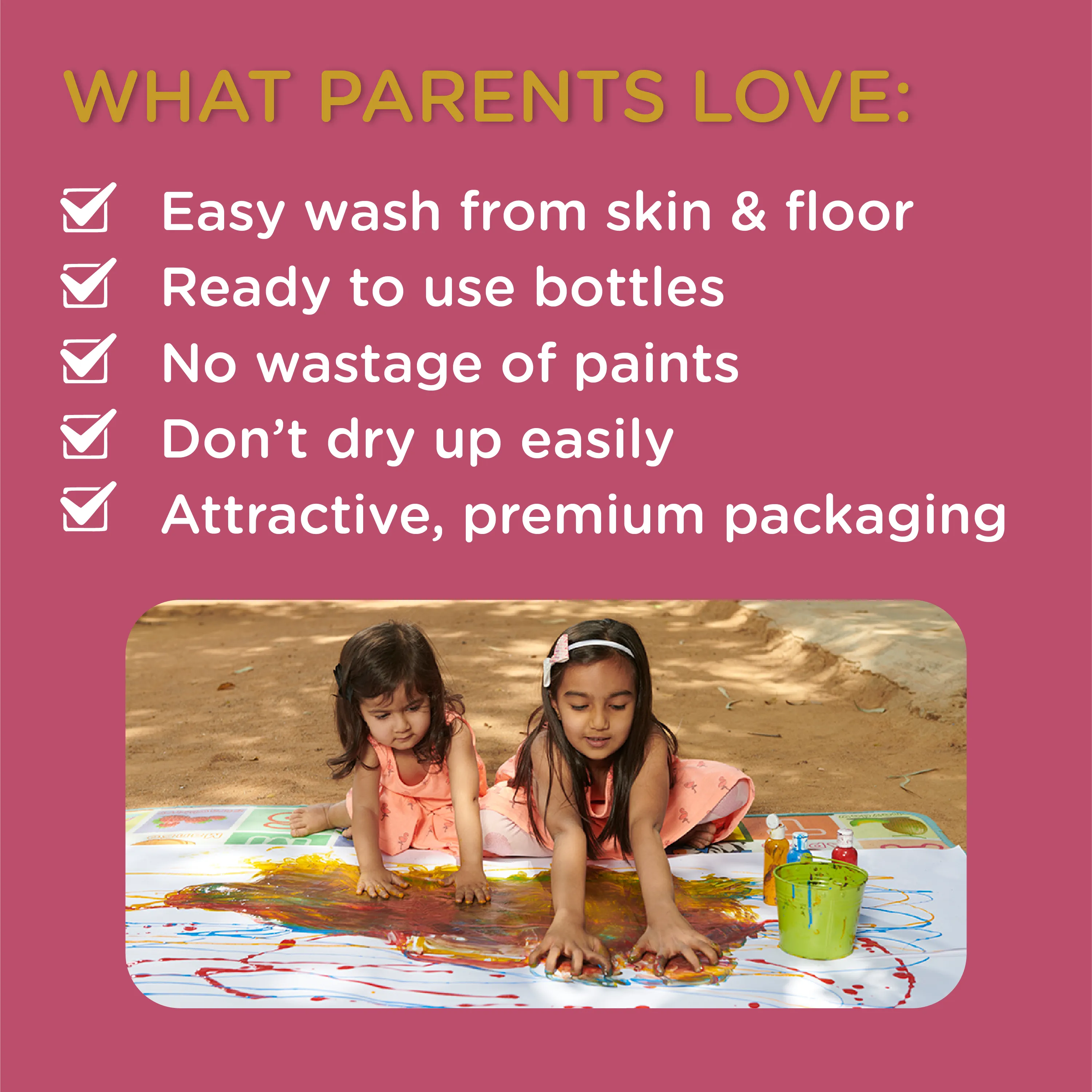 Dabble Playart Finger Paints