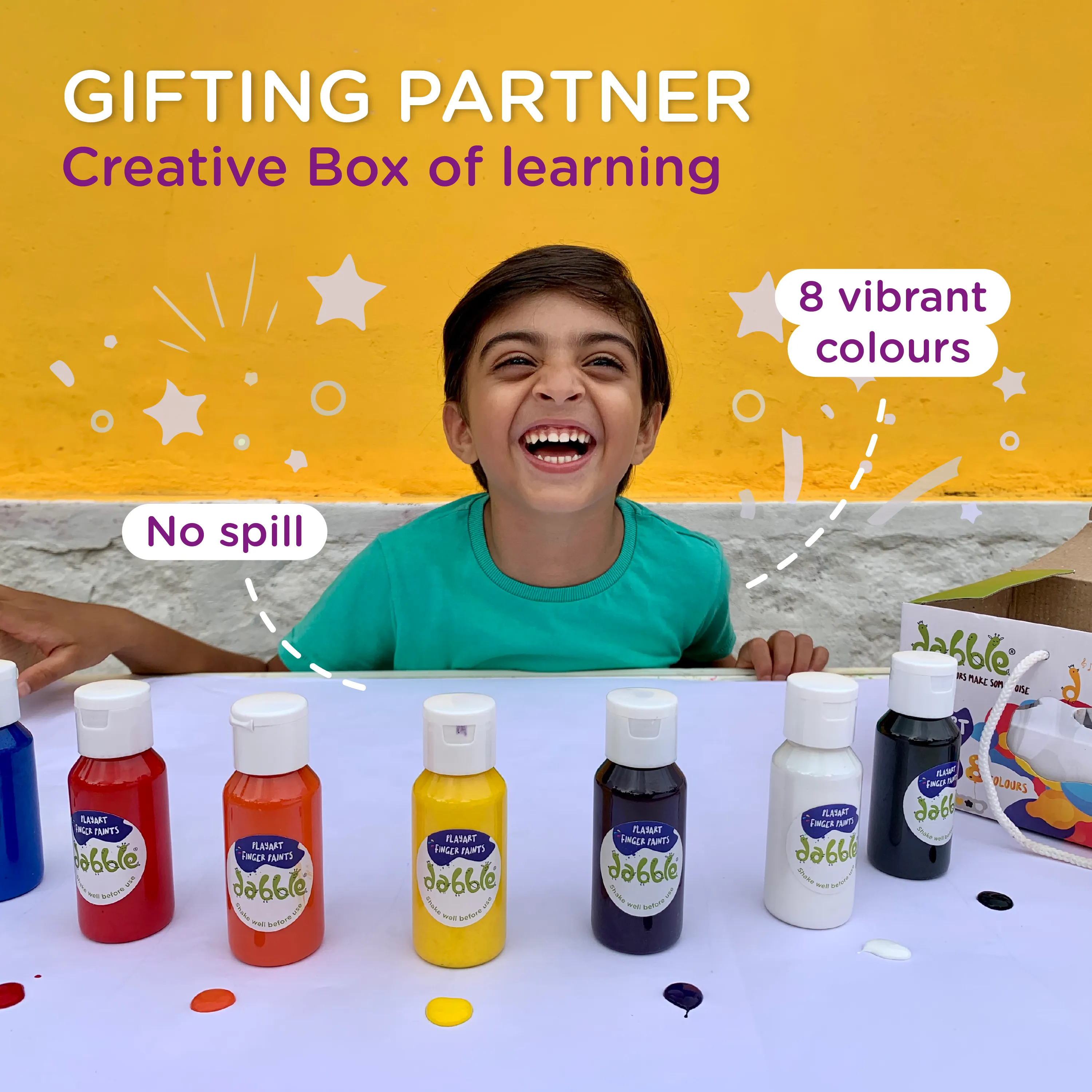 Dabble Playart Finger Paints
