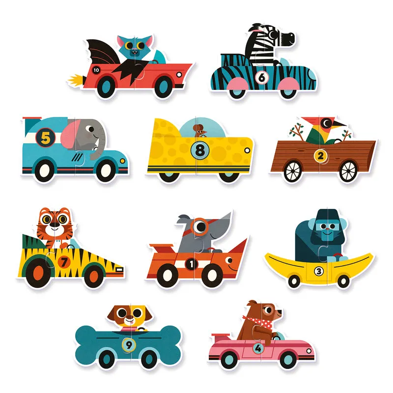 Djeco Duo Racing Cars Puzzle 20 Piece