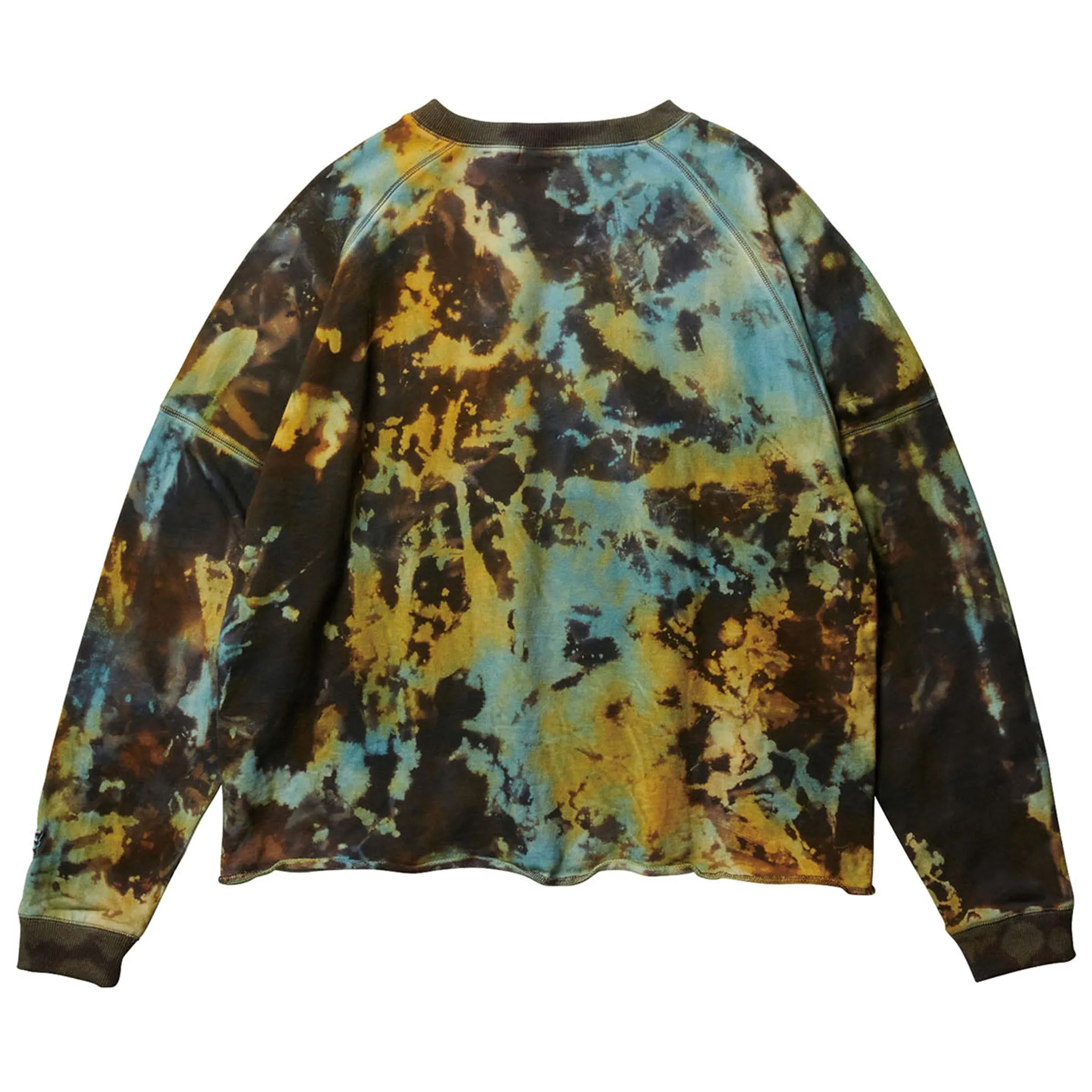 DYE LONGESLEEVE SWEAT / BLACK/BLUE