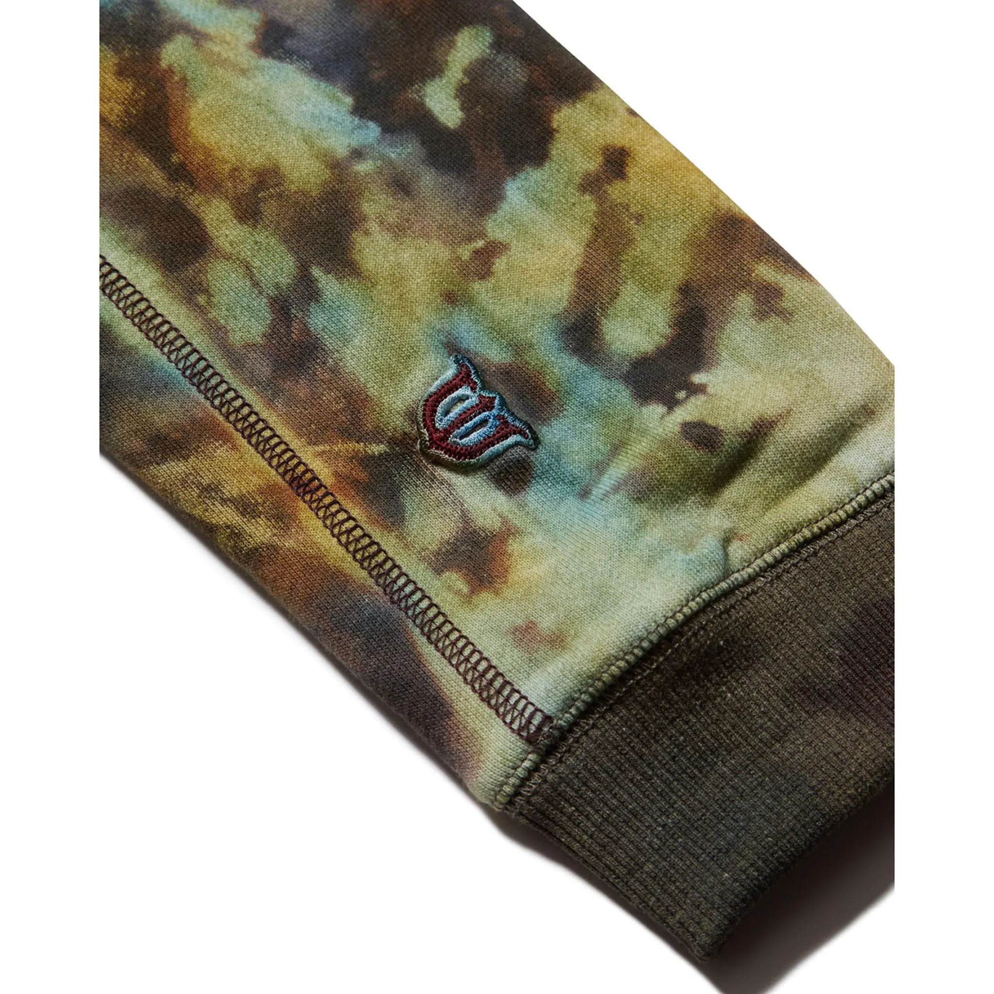 DYE LONGESLEEVE SWEAT / BLACK/BLUE