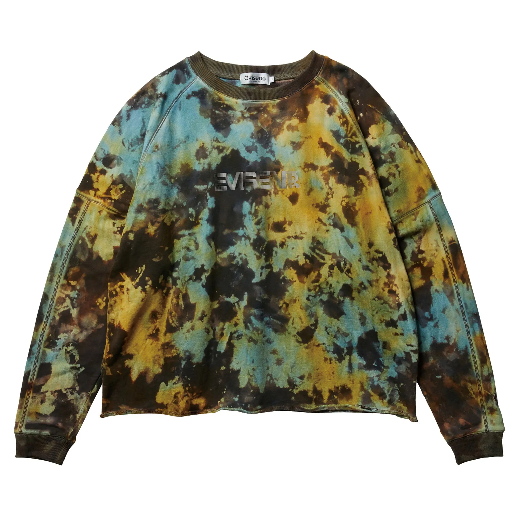 DYE LONGESLEEVE SWEAT / BLACK/BLUE