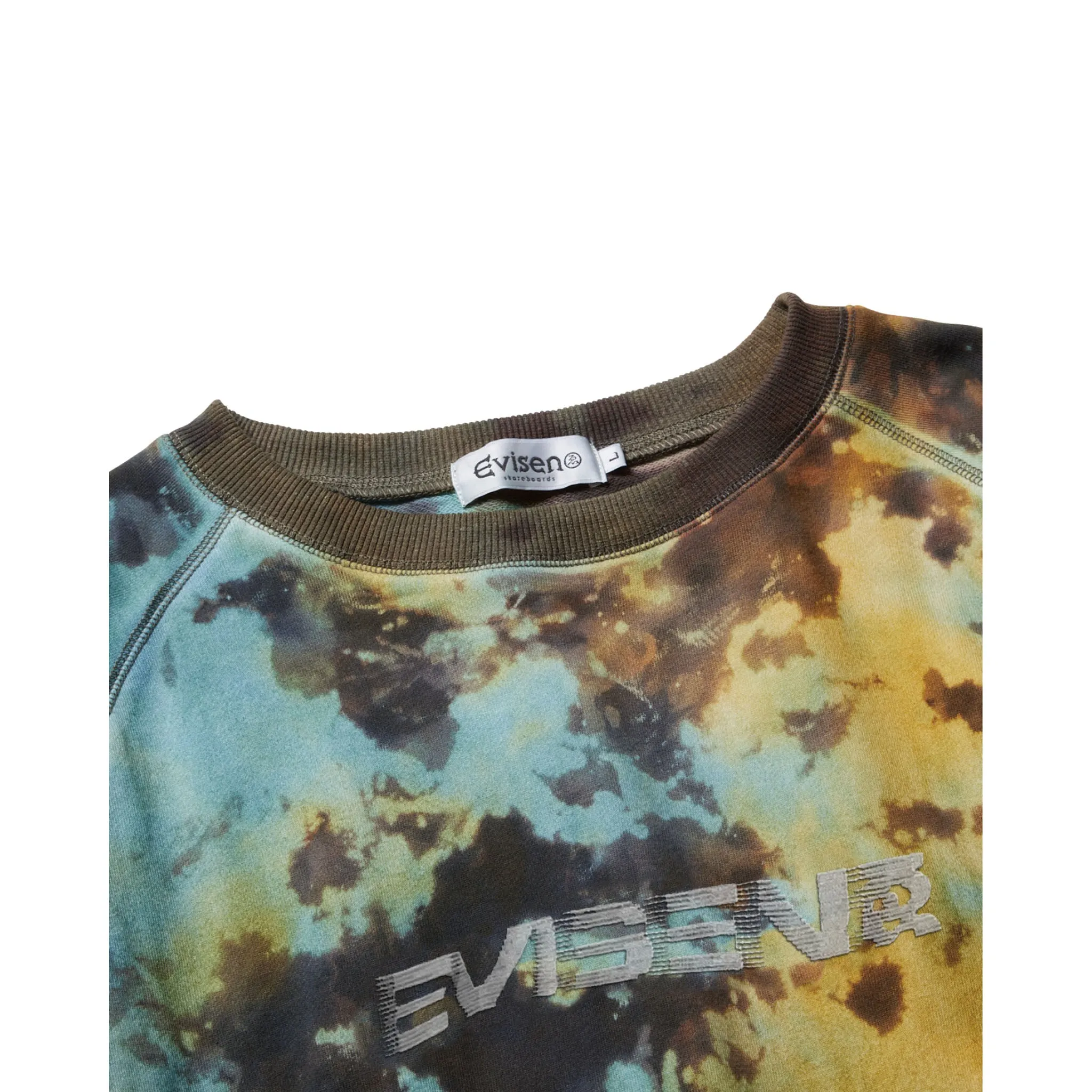 DYE LONGESLEEVE SWEAT / BLACK/BLUE