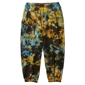 DYE SWEAT PANTS / BLACK/BLUE