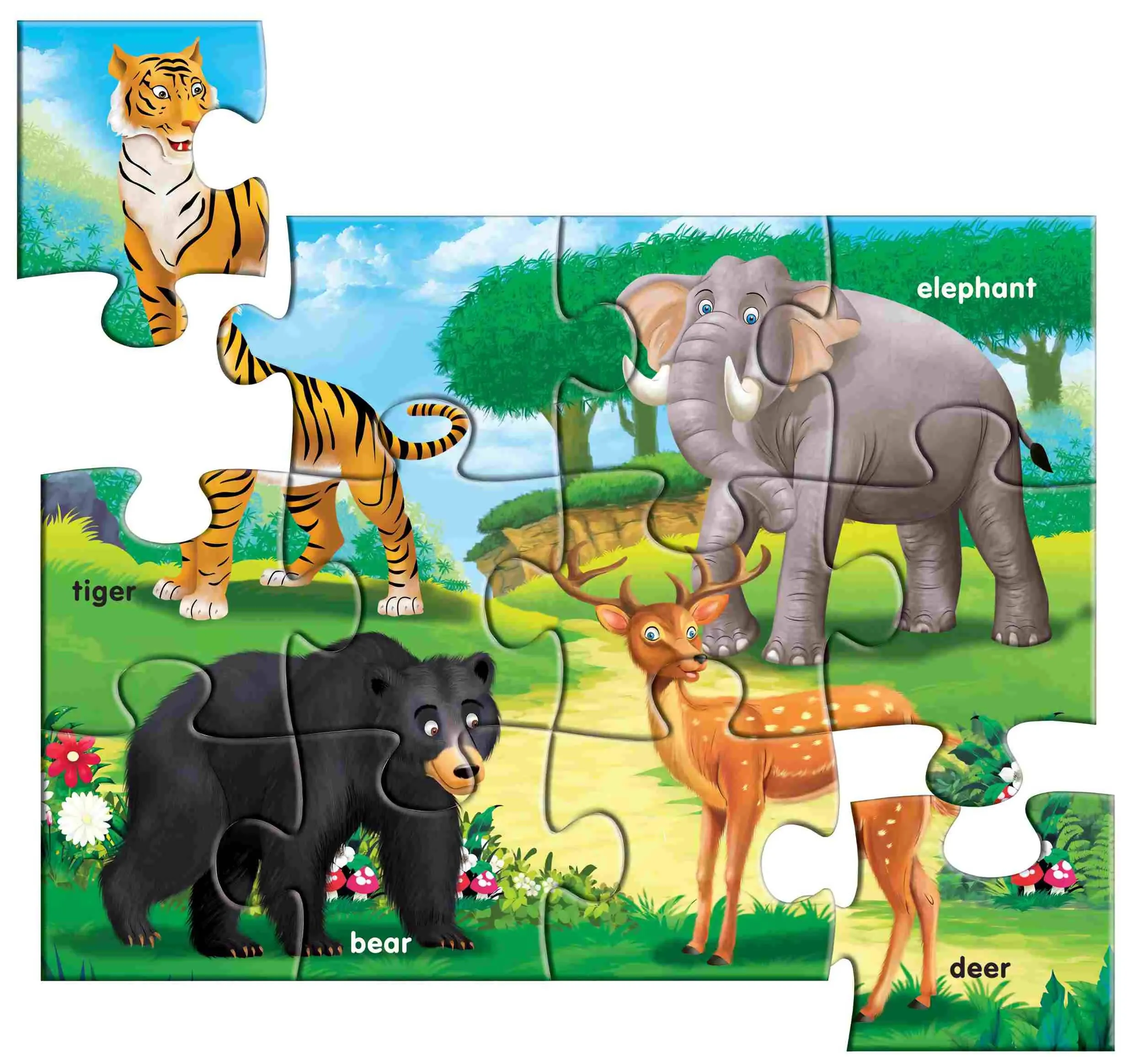 Early Puzzles Step II-Wild Animals