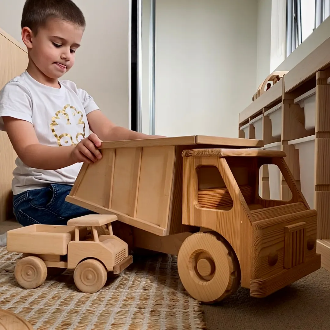 Extra Large Wooden Toy Dump Truck - Robur