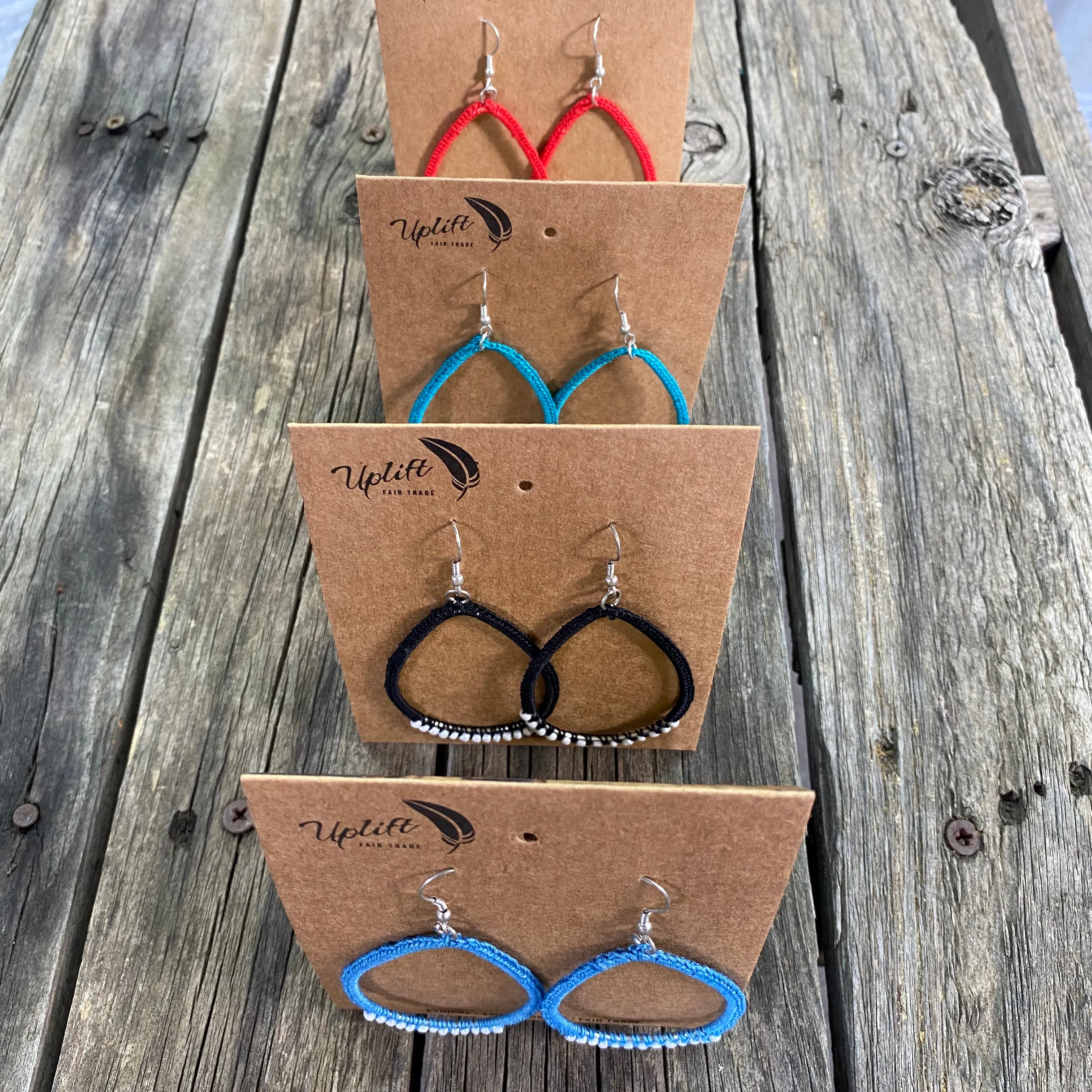 Fair Trade Ethical Tatted Hoop Earrings
